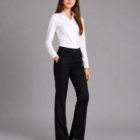 200 Black Hipster Waist School Trousers by Hunter Schoolwear
