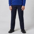 242 Zip Fly Navy Trousers by Hunter Schoolwear