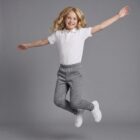 Light Grey Falcon Bottoms by Hunter Schoolwear