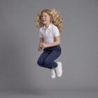 Navy Falcon Bottoms by Hunter Schoolwear