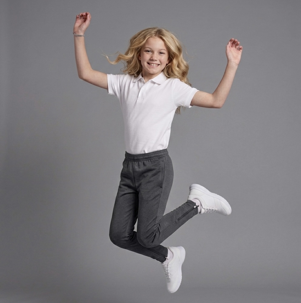 Charcoal Grey Falcon Bottoms by Hunter Schoolwear