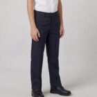 242 Zip Fly Navy Trousers by Hunter Schoolwear