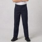 242 Zip Fly Navy Trousers by Hunter Schoolwear