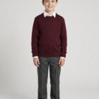 Zip fly PrimarySchool Trousers (242) by Hunter Schoolwear With round neck school jumper