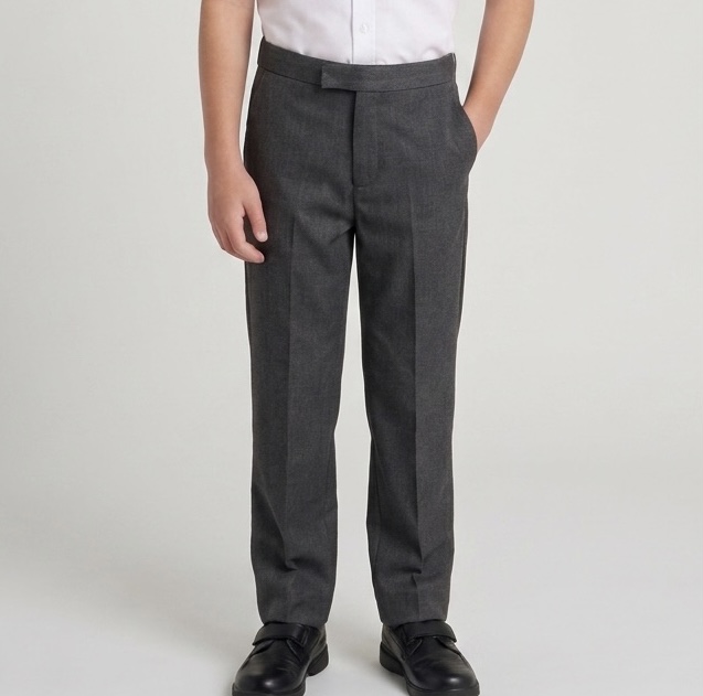 242 Zip Fly Grey Trousers by Hunter Schoolwear