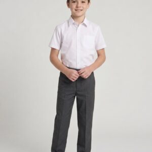242 Zip Fly Grey Trousers by Hunter Schoolwear