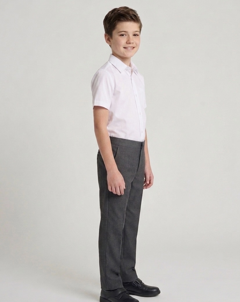 242 Zip Fly Grey Trousers by Hunter Schoolwear