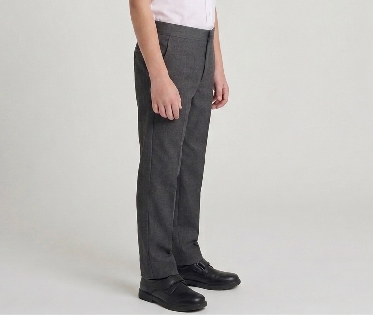 242 Zip Fly Black Trousers by Hunter Schoolwear