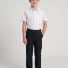 242 Zip Fly Black Trousers by Hunter Schoolwear