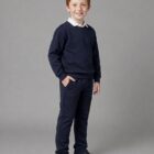 Navy 2601 Sweatshirt with 2602 Tracksuit bottoms by Hunter Schoolwear