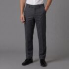 Grey Regular Fit Boys Trousers by Hunter Schoolwear 444
