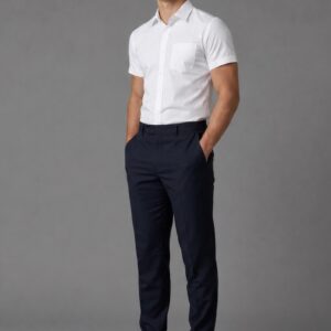 Navy Regular Fit Boys Trousers by Hunter Schoolwear 444