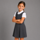 Grey School Uniform Pinafore by Hunter Schoolwear (260)