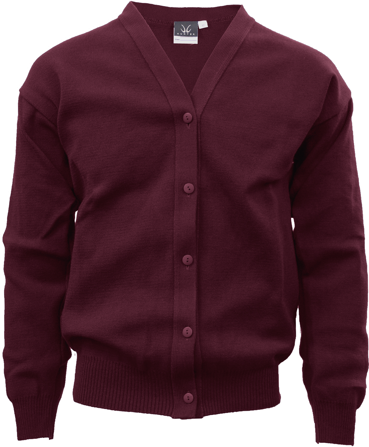 Wine Cardigan by Hunter Schoolwear