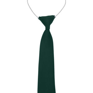 Bottle Green Elastic Tie
