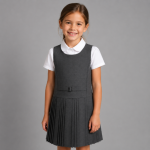 Girls School Uniform Pinafore by Hunter Schoolwear in Grey (264)