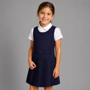 Girls School Uniform Pinafore by Hunter Schoolwear in Navy (264)
