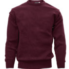 Wine Round Neck Hunter School Jumper