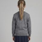 Grey V-Neck Acrylic School Jumper by Hunter Schoolwear