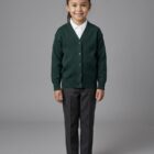 Bottle Green School Cardigan by Hunter Schoolwear
