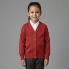 Red School Cardigan by Hunter Schoolwear