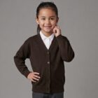 Brown School Cardigan by Hunter Schoolwear