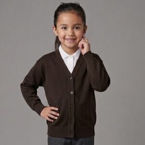 Brown School Cardigan by Hunter Schoolwear