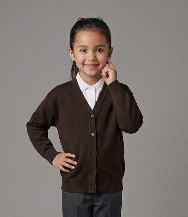 Brown School Cardigan by Hunter Schoolwear Brown School Cardigan by Hunter Schoolwear