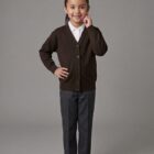Brown School Cardigan by Hunter Schoolwear