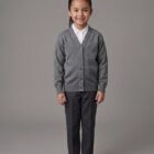 Grey School Cardigan by Hunter Schoolwear