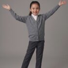 Grey School Cardigan by Hunter Schoolwear