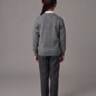 Grey School Cardigan by Hunter Schoolwear