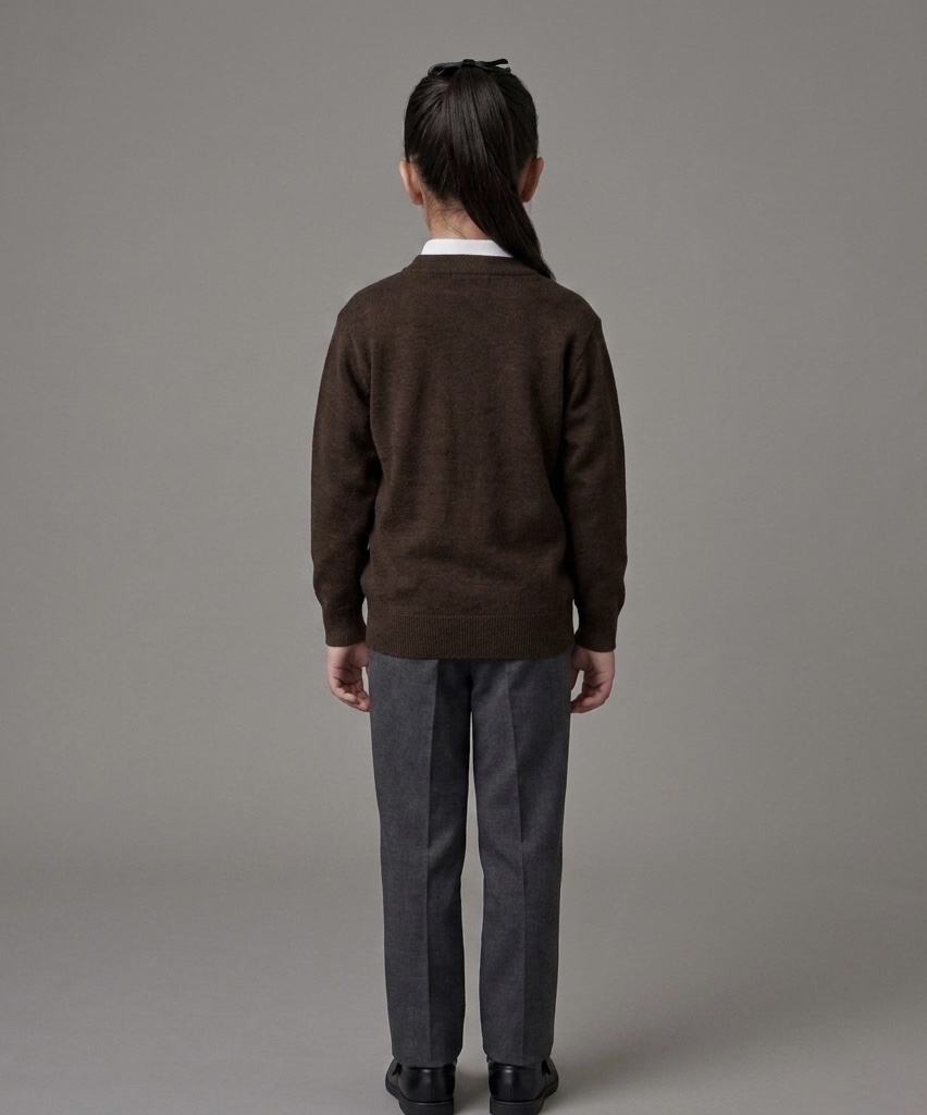 Brown School Cardigan by Hunter Schoolwear