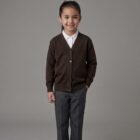 Brown School Cardigan by Hunter Schoolwear