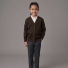 Brown School Cardigan by Hunter Schoolwear
