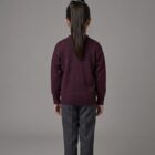 Reverse view wine cardigan