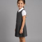 Girls School Uniform Pinafore by Hunter Schoolwear in Grey (264)