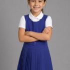 Girls School Uniform Pinafore by Hunter Schoolwear in Royal Blue (264)