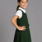 Girls School Uniform Pinafore by Hunter Schoolwear in Bottle Green (264)