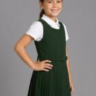 Girls School Uniform Pinafore by Hunter Schoolwear in Bottle Green (264)