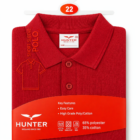Red School Polo by Hunter Schoolwear
