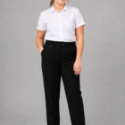 Flexible Waist Girls School Trousers by Hunter Schoolwear