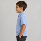 Premium school polo shirt in Sky blue