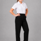Flexible Waist Girls School Trousers by Hunter Schoolwear