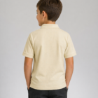Back view of Hunter Cream School Polo Shirt