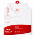Hunter White School Polo Shirt