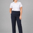 Flexible Waist Girls School Trousers by Hunter Schoolwear