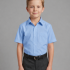 Blue Short Sleeve Shirt by Hunter Schoolwear (650)