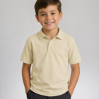 Hunter Cream School Polo Shirt