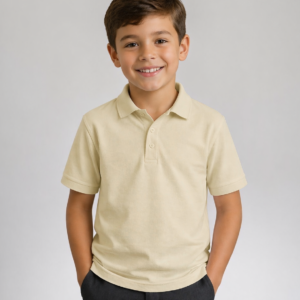 Hunter Cream School Polo Shirt